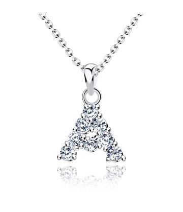 Necklace Silver A Shape SSLPE-A